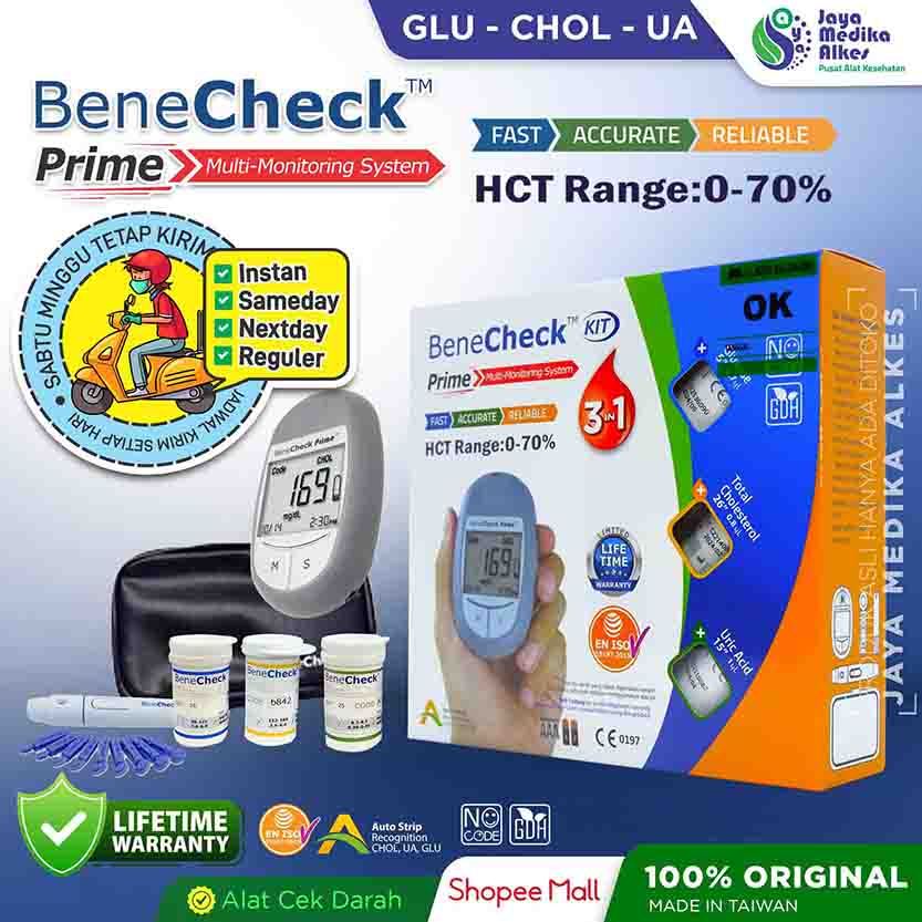 Jual Alat Cek Gula Darah / Cholesterol / Asam Urat - Benecheck Prime ...