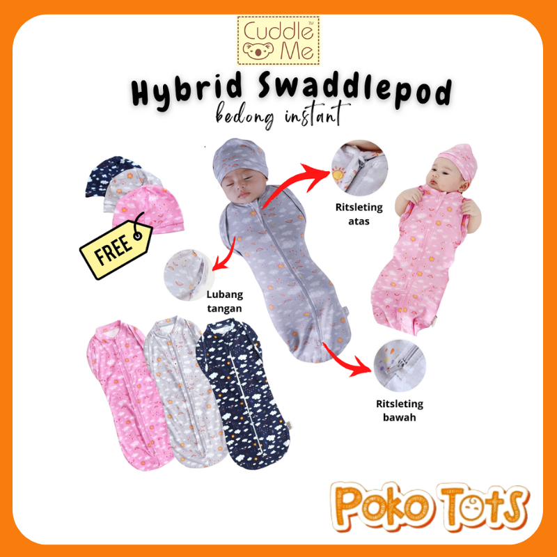 Jual 𝗖𝗨𝗗𝗗𝗟𝗘 𝗠𝗘 SwaddlePod Bedong Instan Bayi Modern Praktis CuddleMe ...