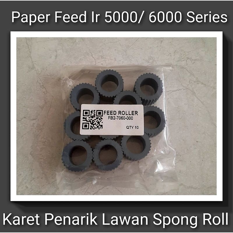 Jual Paper Feed Roller Karet Penarik Kertas Lawan Sponge Roll Mesin Photo Copy Ir 5000 6000 5194