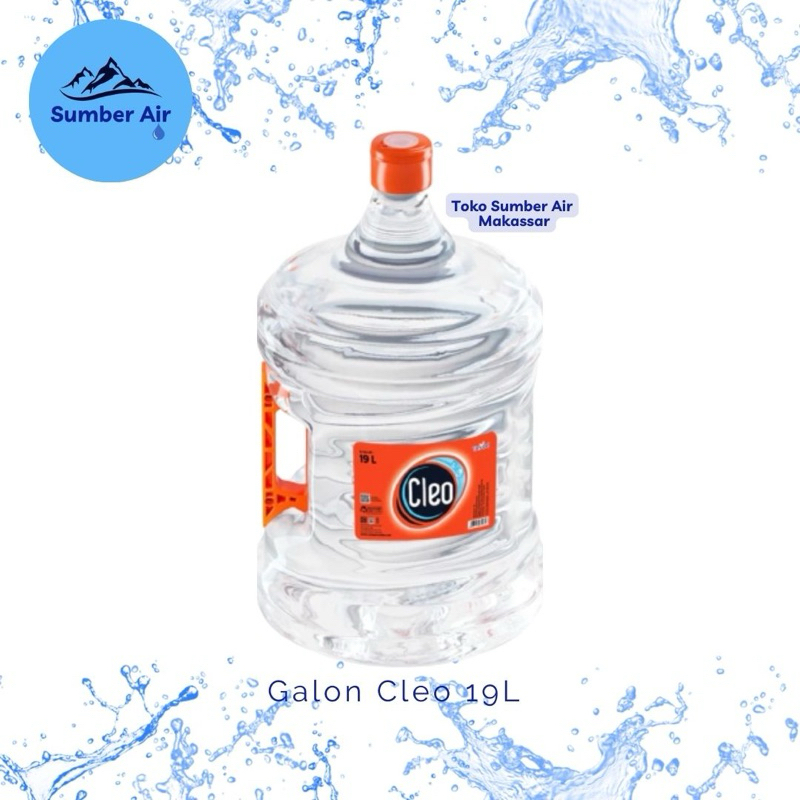 Jual Air Galon Cleo 19 Liter Galon Baru Isi Shopee Indonesia 4394