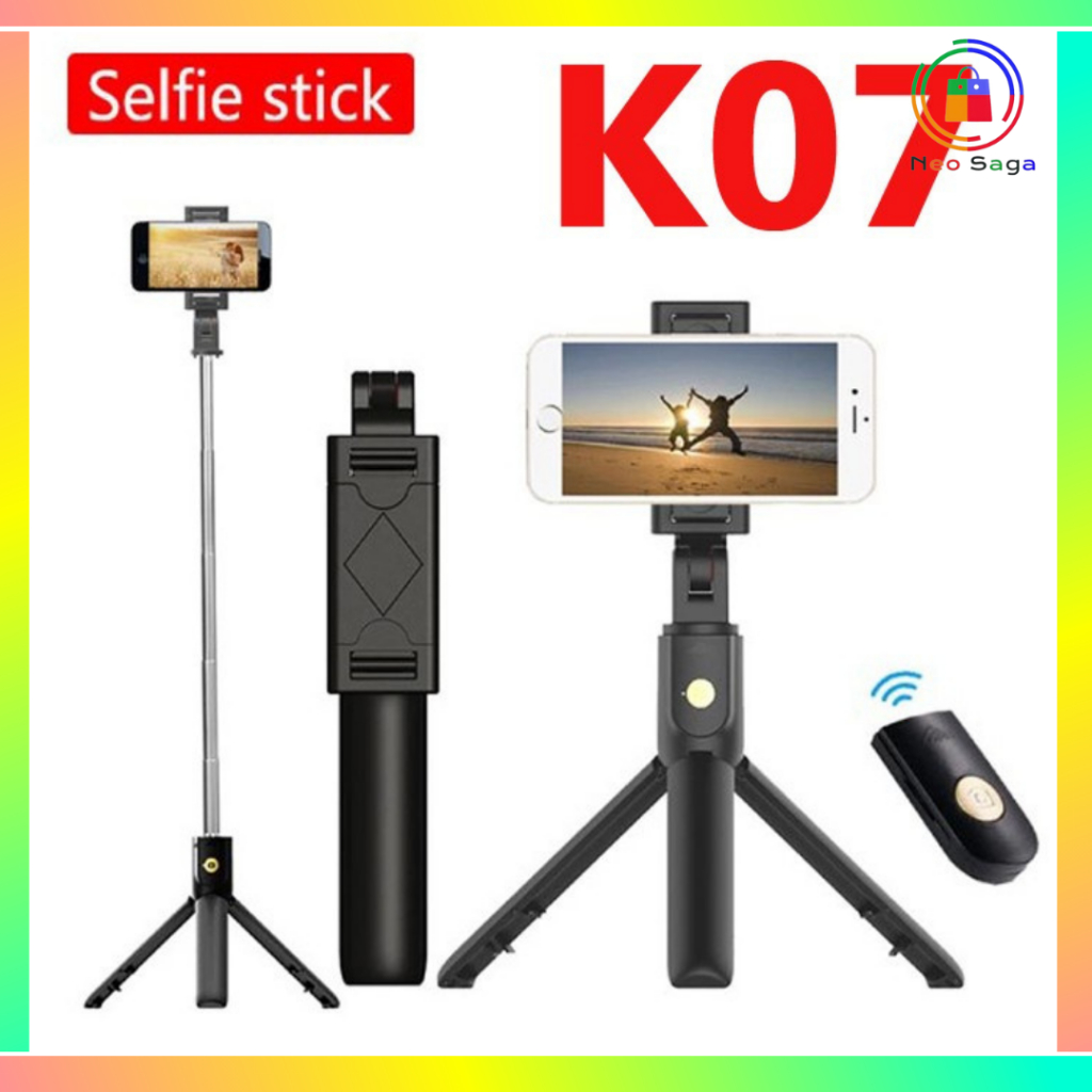 Jual K07 Selfie Stick Tongsis With Bluetooth Tripod Standing Shopee