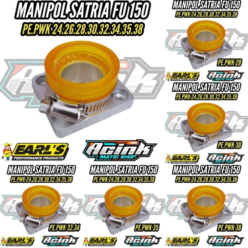 Jual Manifol intek teflon intake manipol teflon satria fu PE PWK 28/30 ...