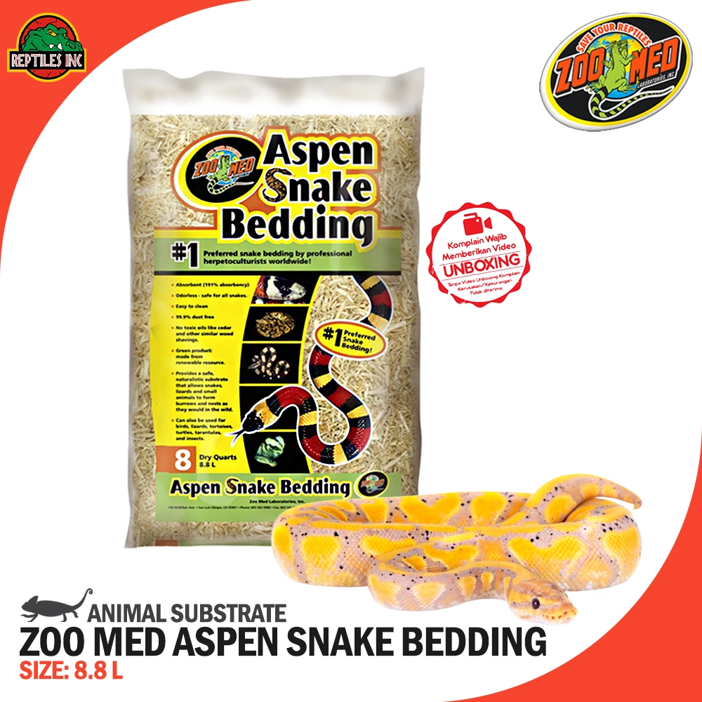 Jual Zoomed Aspen Snake Bedding 8.8L Alas Kandang Reptil Ular Python