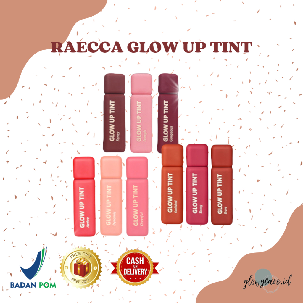 Jual Glow Up Tint Raecca 5.5ml BPOM | NEW SHADES READY | Shopee Indonesia
