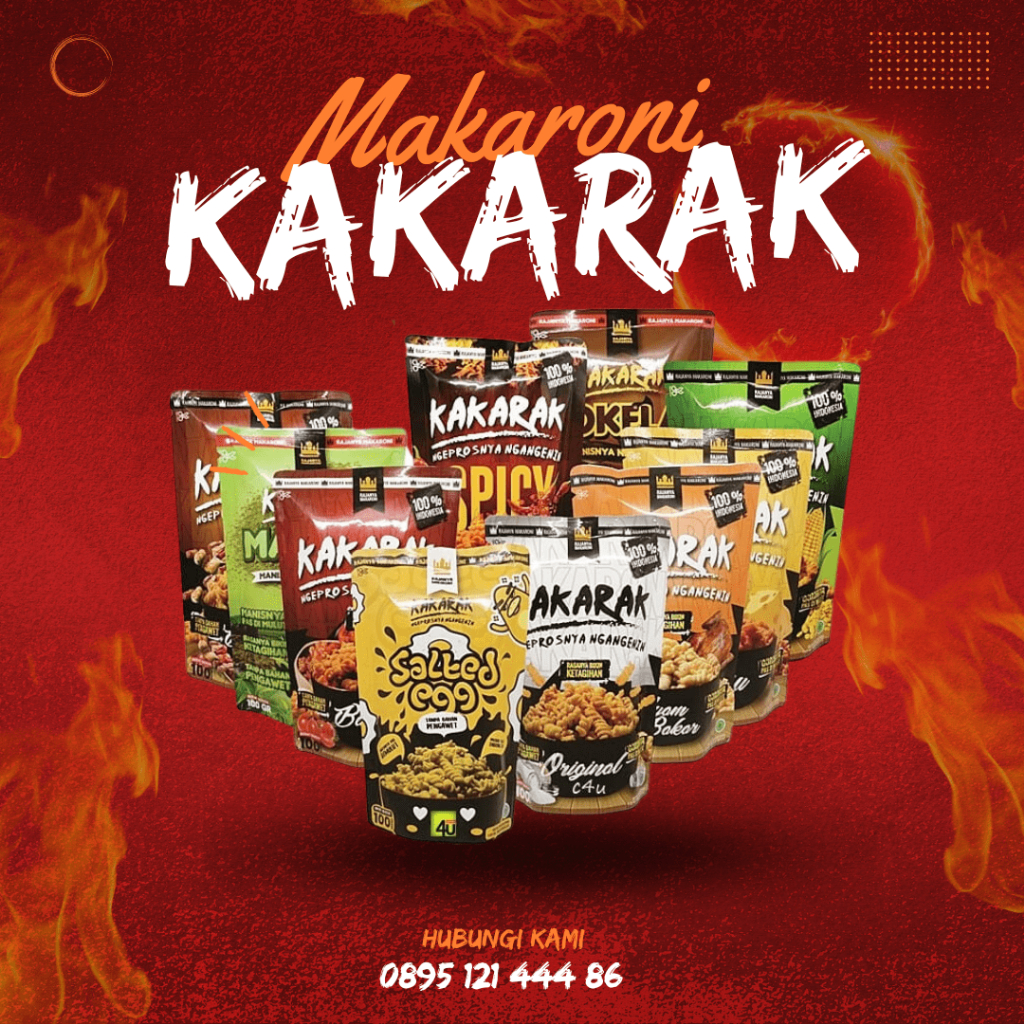 Jual Kakarak Makaroni Spiral Varian Rasa Lengkap Tanpa Bahan Pengawet ...