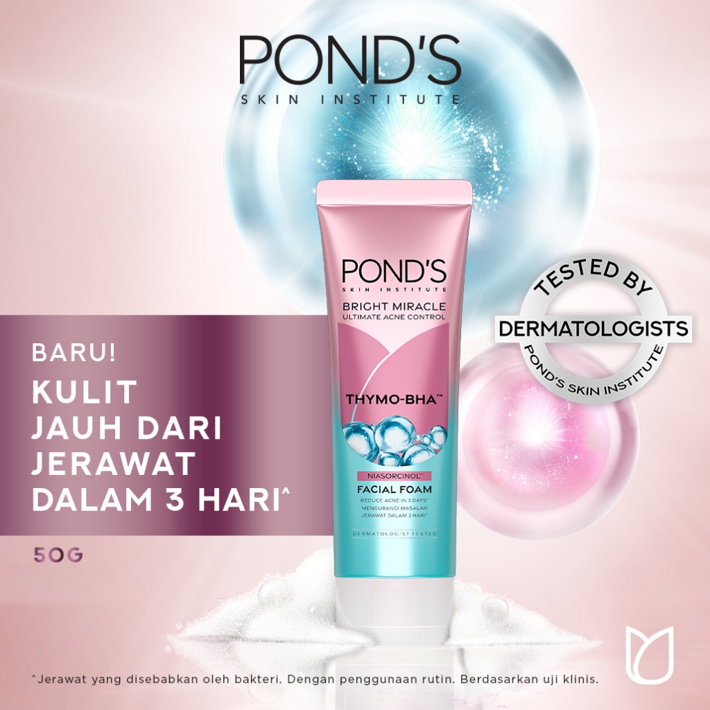 Jual Pond's Bright Miracle Ultimate Clarity Niasorcinol Facial Foam ...