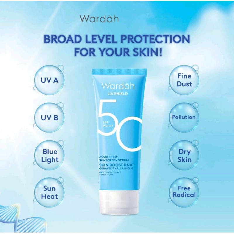 Jual Wardah Uv Shield Sunscreen Spf Pa Aqua Fresh Essence