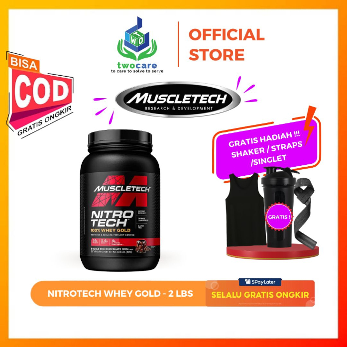 Jual Muscletech Nitrotech Whey Gold Protein 2 Lbs Susu Whey Fitnes Shopee Indonesia 6889