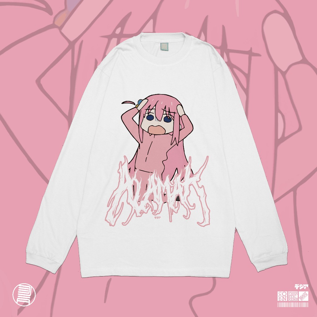 Jual T-Shirt Longsleeve Alamak Bocchi The Rock Meme Shitpost Manga ...