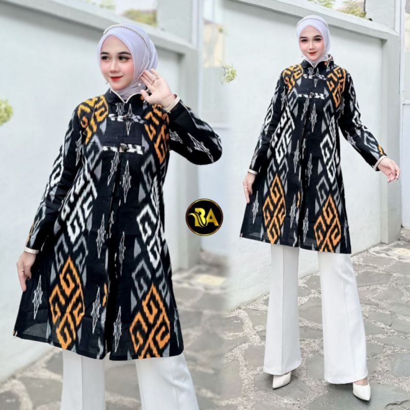 Jual Tunik Batik Wanita Modern | Atasan Batik Wanita Baju Batik Wanita