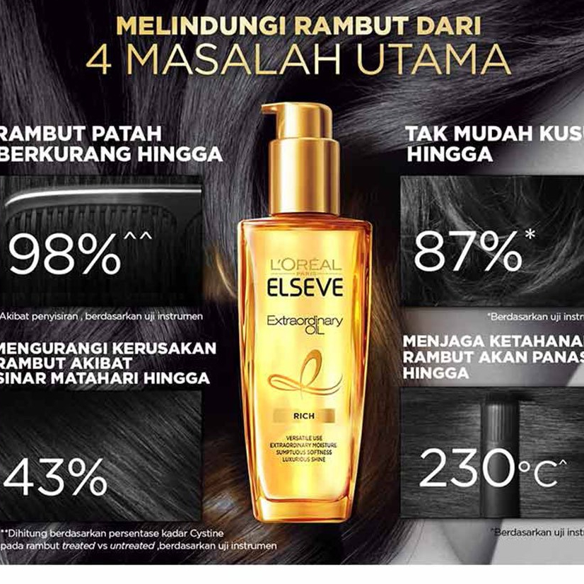 Jual L'Oreal Paris Elseve Extraordinary Oil Gold Hair Treatment Serum ...