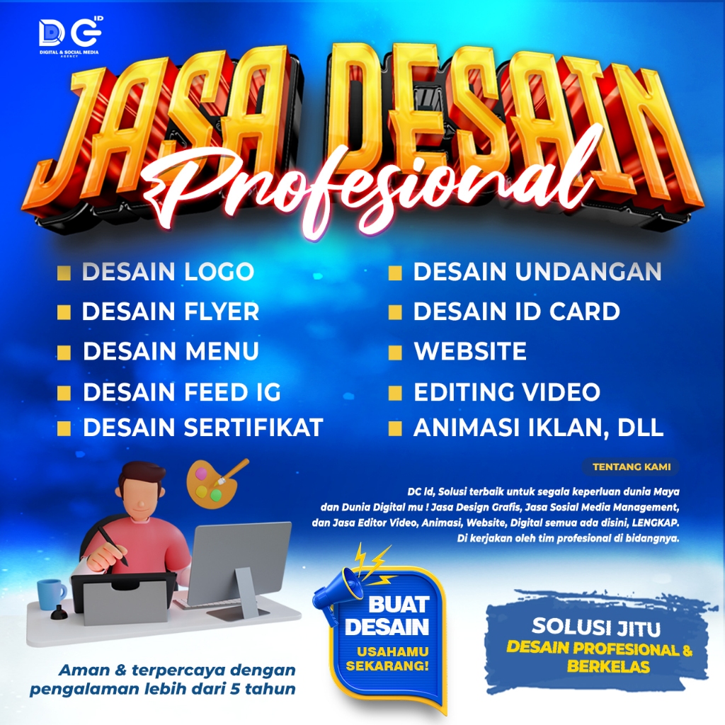 Jual JASA DESAIN GRAFIS DESAIN LOGO BANNER SPANDUK SERTIFIKAT BROSUR KEMASANAN DLL