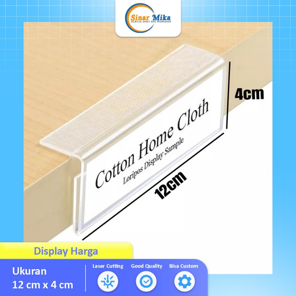 Jual Label Display Harga Acrylic / Akrilik Product Price Tag / Tag Card ...