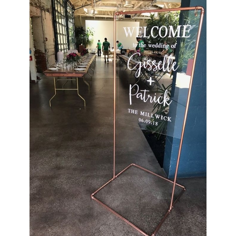 Jual Standing Hanging Wedding Sign Standing Pipa Besi | Shopee Indonesia