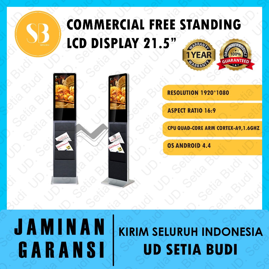 Jual Commercial Free Standing LCD Display 21.5 Inch Shopee Indonesia