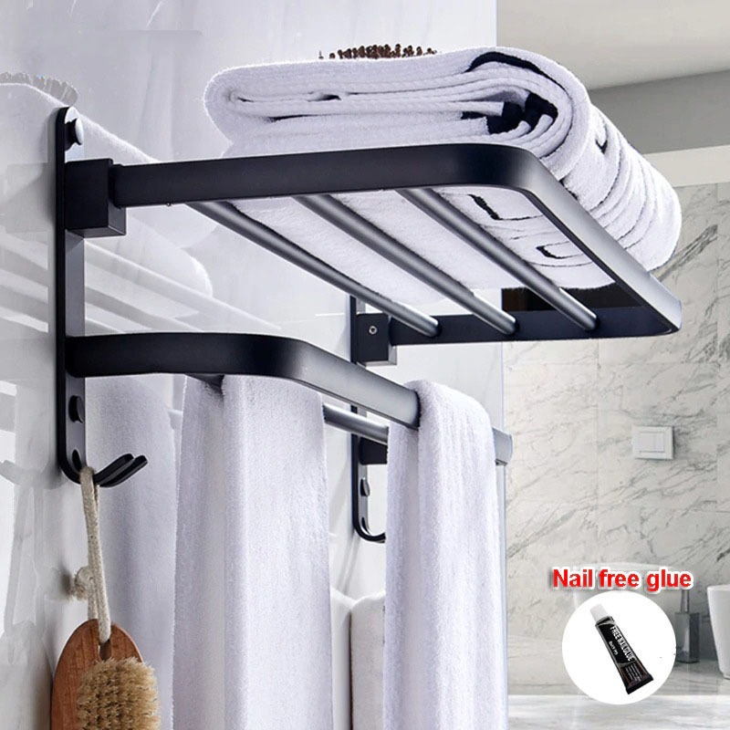 Jual Rak handuk Kamar Mandi stainless steel Rak Gantungan Handuk ...