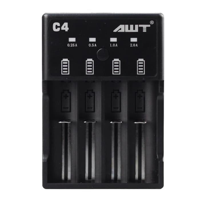 Jual Charger 4 Slot C4 Awt Charger Baterai Rechargeable 4 Slot