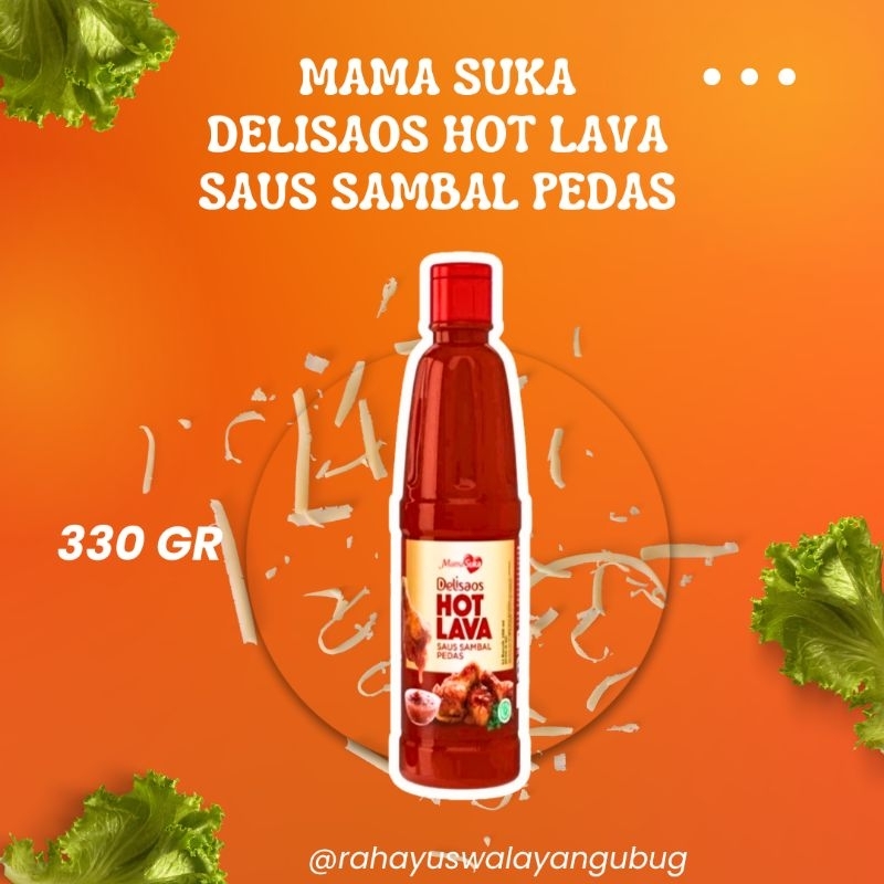 Jual MAMASUKA DELISAOS HOT LAVA SAMBAL PEDAS BTL 310GR Shopee Indonesia