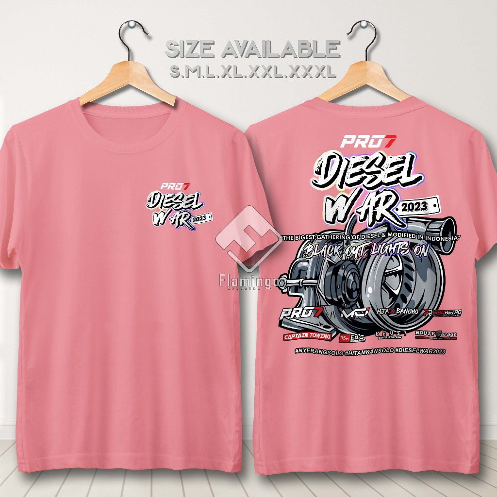 Jual Kaos Diesel War Pro7 2023 Solo Innova Event Baju Distro Mobil