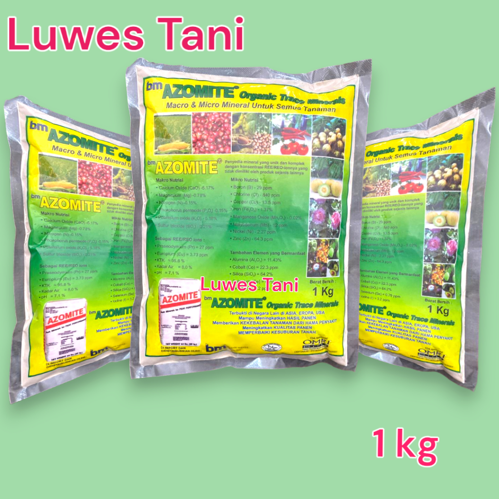 Jual AZOMITE organic trace minerals 1kg unsur mikro | Shopee Indonesia