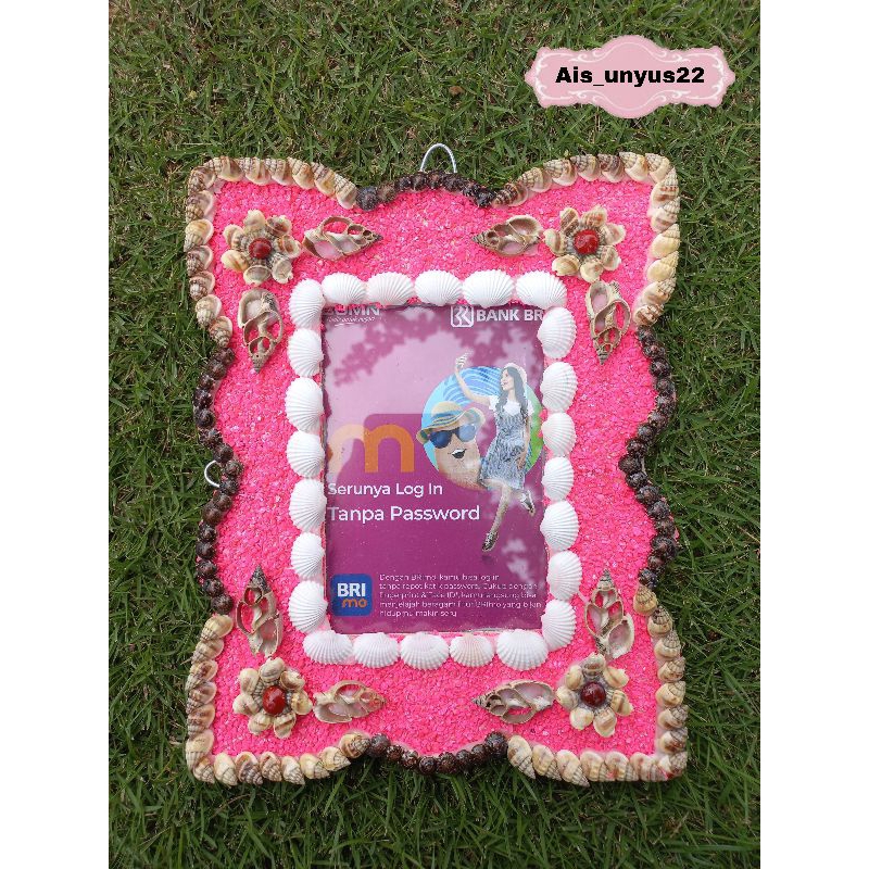 Jual Frame Foto / Frame foto dari kerang / Tempat foto ( 3R ) / pigura ...