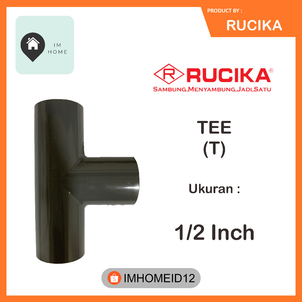 Jual (IMHOME) - Tee RUCIKA 1/2 inch Sambungan Pipa Tangki | Shopee ...