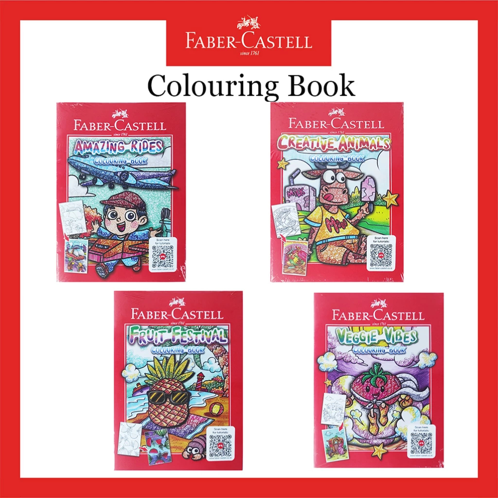 Jual FABER-CASTELL COLOURING BOOK / BUKU MEWARNAI FABER CASTELL ...