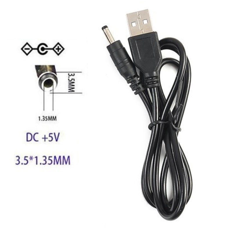 Kabel USB to Power Supply Colokan jek x mm DC 5V Adapter Jack