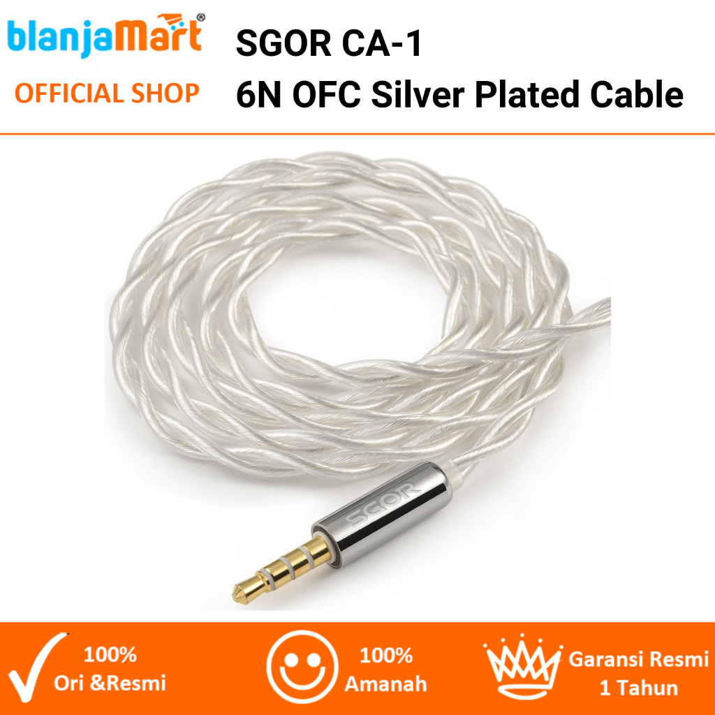 Jual SGOR Adonis Cable Kabel CA-1 High Purity Silver Plated | Shopee ...