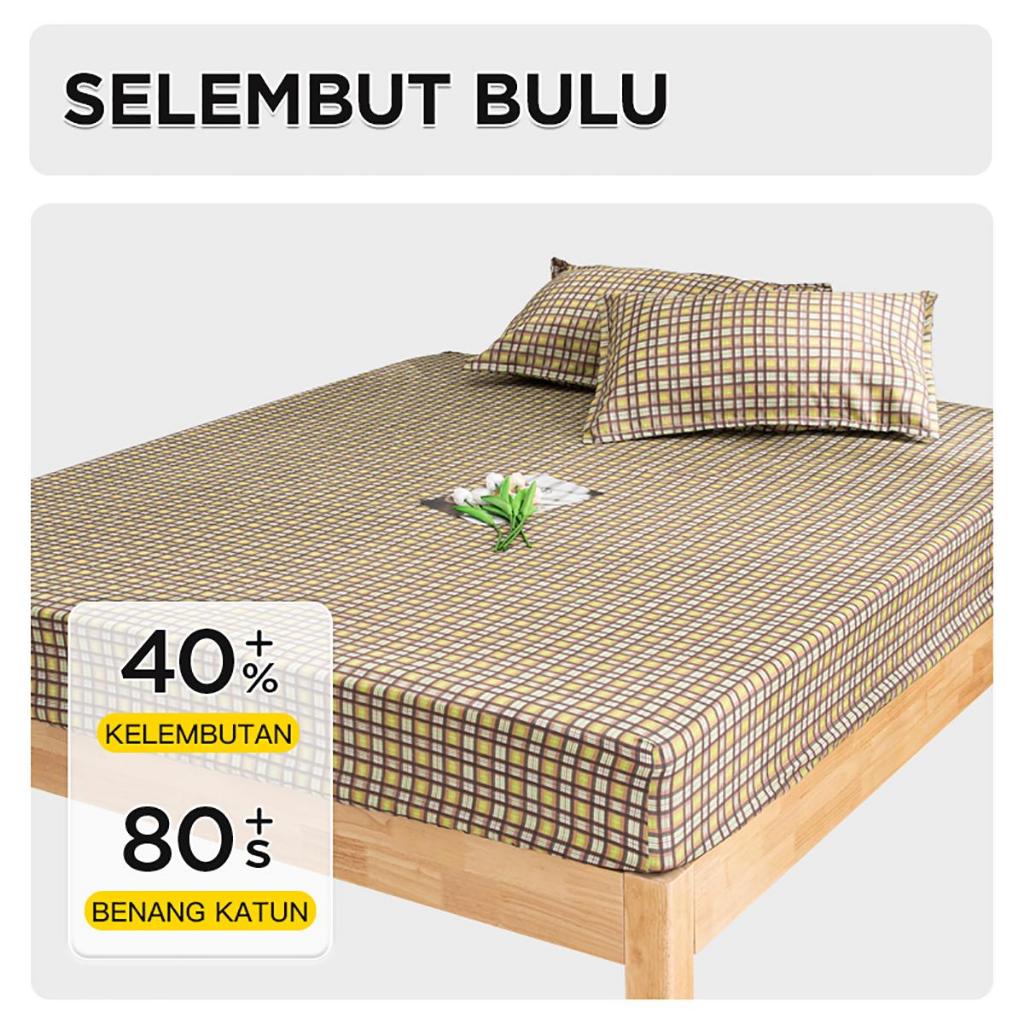 Jual Ratu Sprei Polyester X Cm Queen Size Motif Kotakbahan