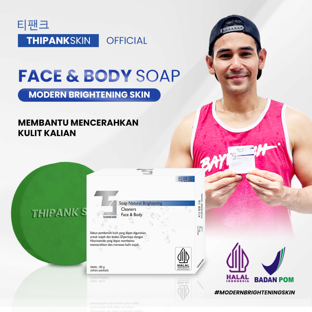 Jual Thipank Skin Face And Body Soap /sabun pemutih wajah pria paling
