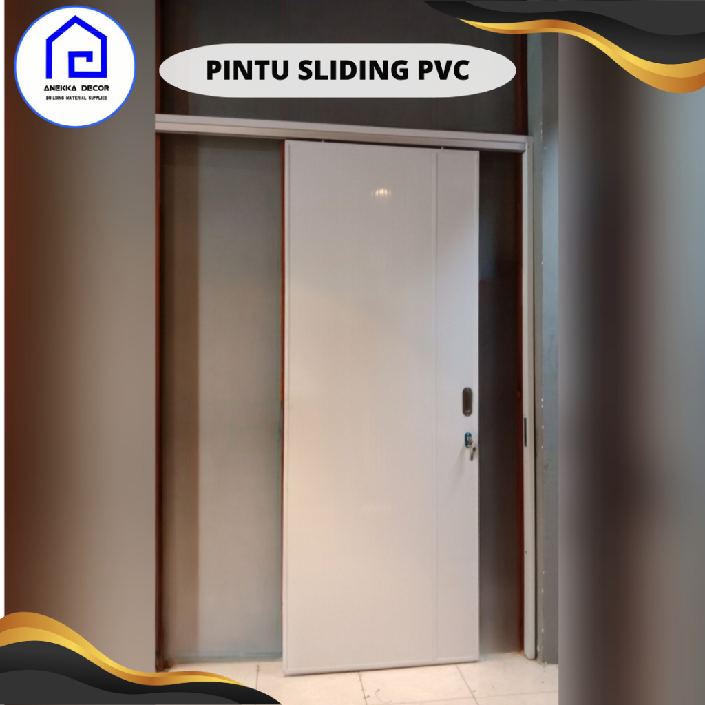 Jual Pintu Geser / Sliding kamar / pintu kamar mandi Pvc | Shopee Indonesia