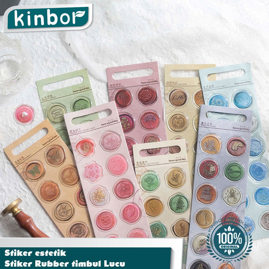 Jual Kinbor Seal wax stampt stiker/ Seal wax coin/ Sticker lilin ...