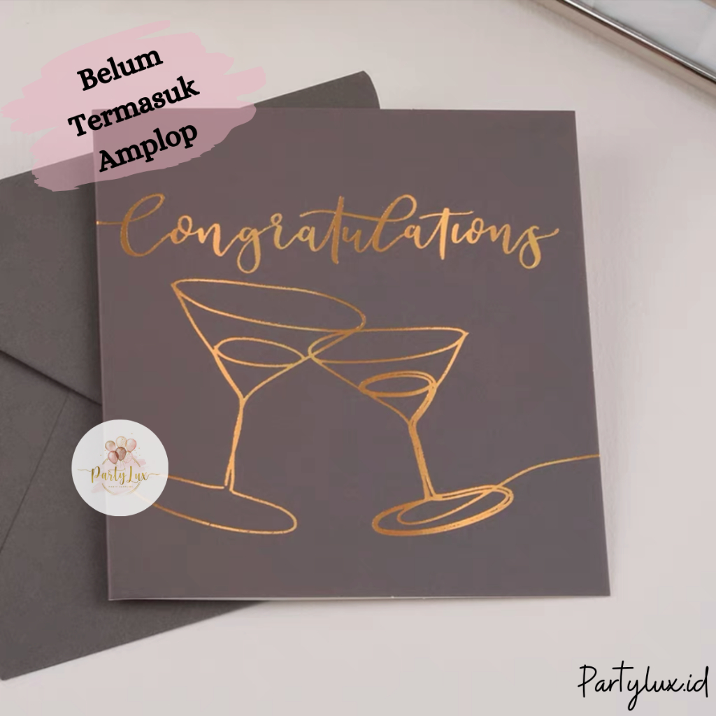 Jual Kartu Ucapan Aesthetic Hologram Ulang Tahun / Greeting Card
