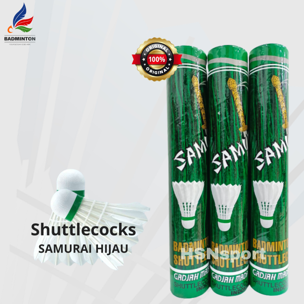 Jual Shuttlecock Samurai Hijau Original Kok badminton | Shopee Indonesia