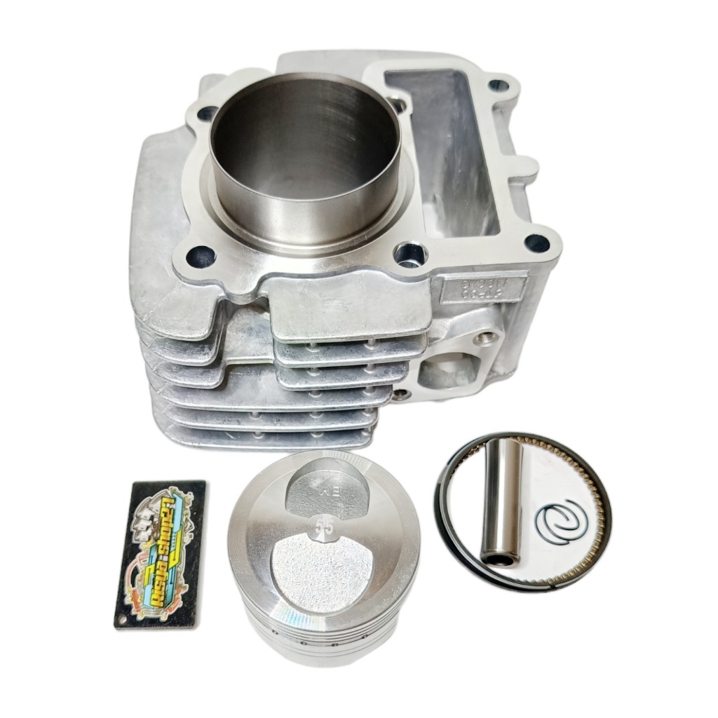 Jual CYLINDER BLOK BORE UP JUPITER Z PISTON 55 MM VEGA R HIGH QUALITY