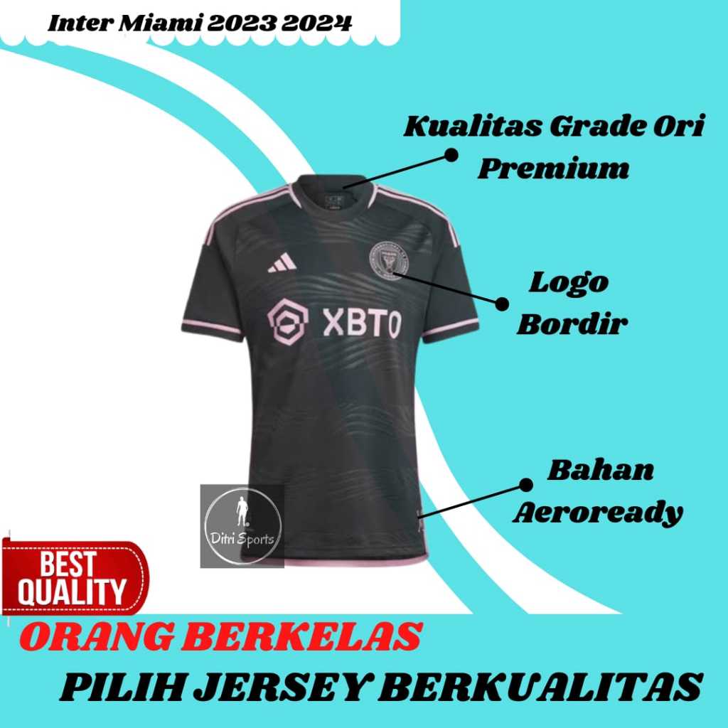 Jual Jersey Interr Miami New Away Baju Sepak Bola Grade Ori Go Messi Pria Dewasa