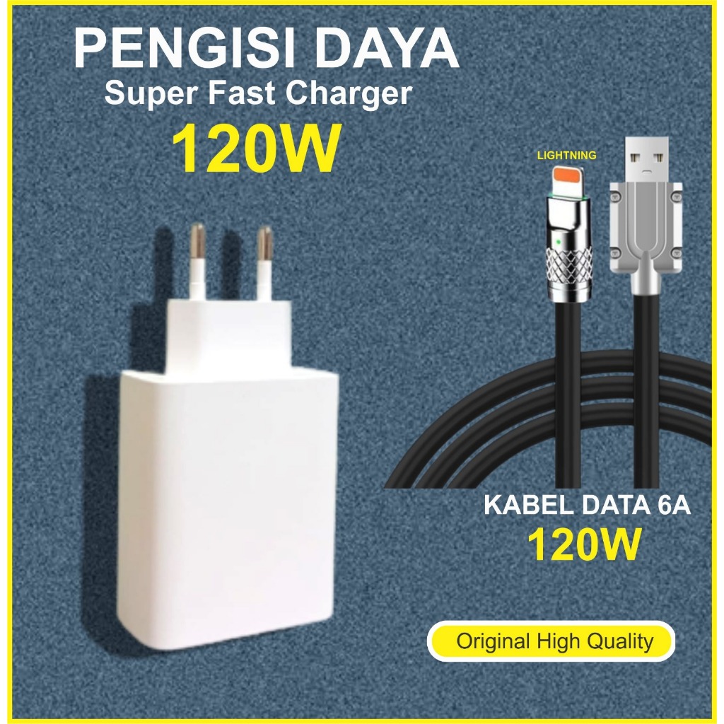 Jual Charger W X Kabel Data W Fast Charging Pengisian Daya Cepat A Super Quick