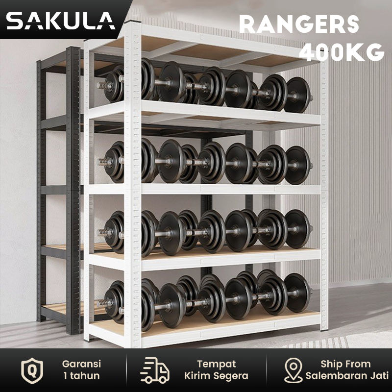 Jual SAKULA Rak Besi Boltless 5 Susun Gratis Kaki Karet | Shopee Indonesia