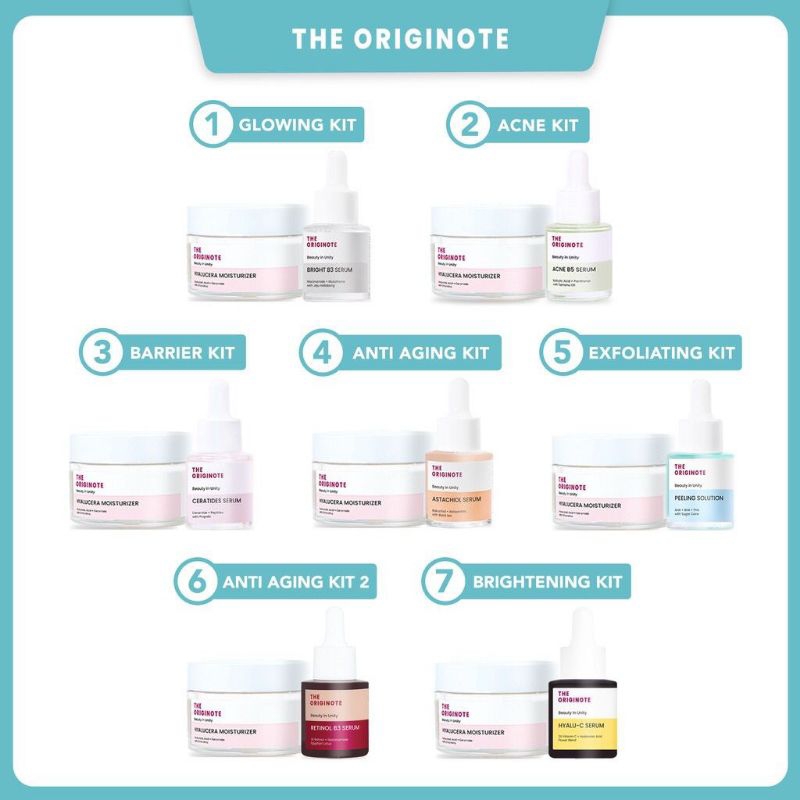 Jual THE ORIGINOTE BUNDLE 2in1 - Moisturizer + Serum - Lengkap Varian ...