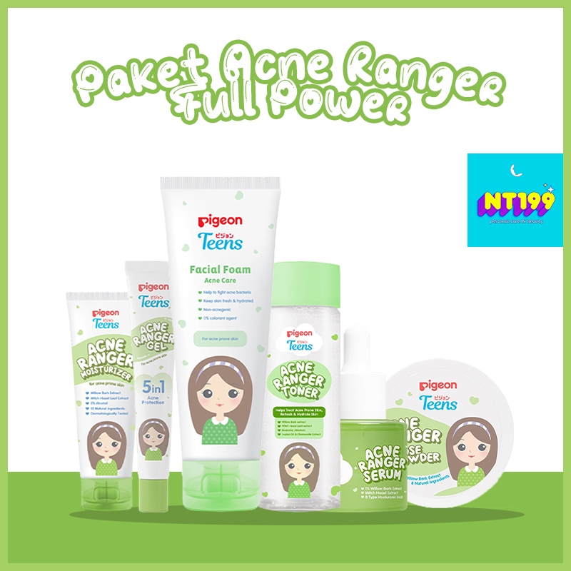 Jual Pigeon Teens 1 Paket Lengkap Acne Ranger Full Power | Shopee Indonesia