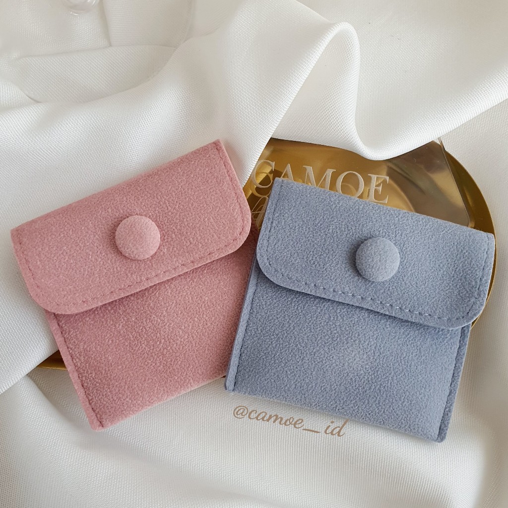 Jual CAMOE - Jewelry Button Pouch Storage Organizer / Kantong Pouch ...