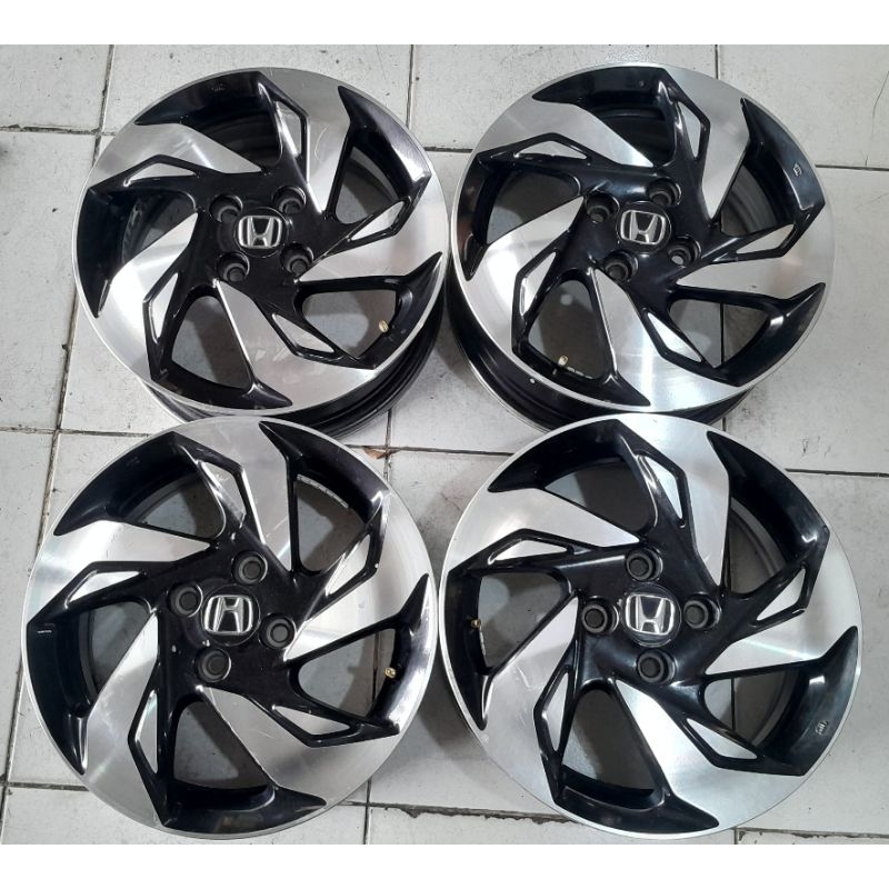 Jual Velg Mobil Ori Honda Mobilio RS Ring 15 Pcd 4x100 Black Polis Buat