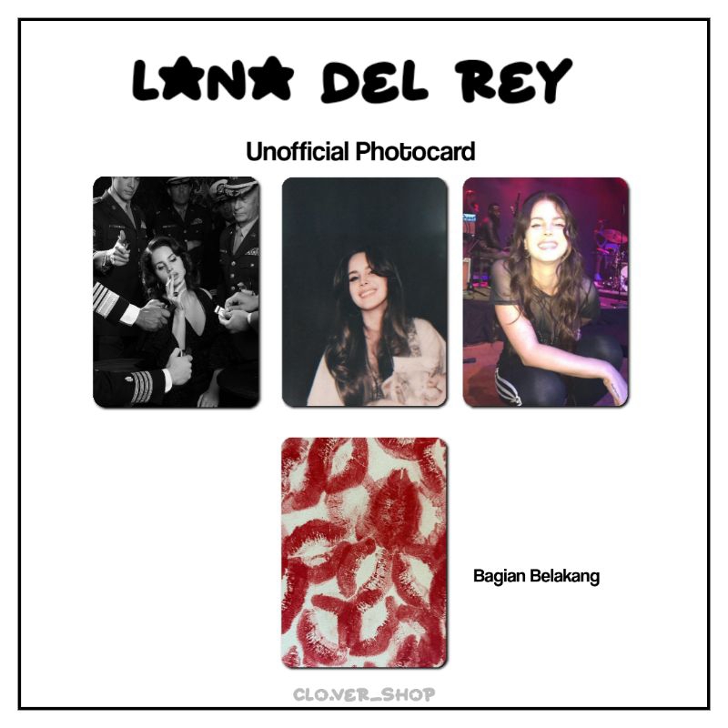 Jual Photocard Lana Del Rey Fanmade Shopee Indonesia