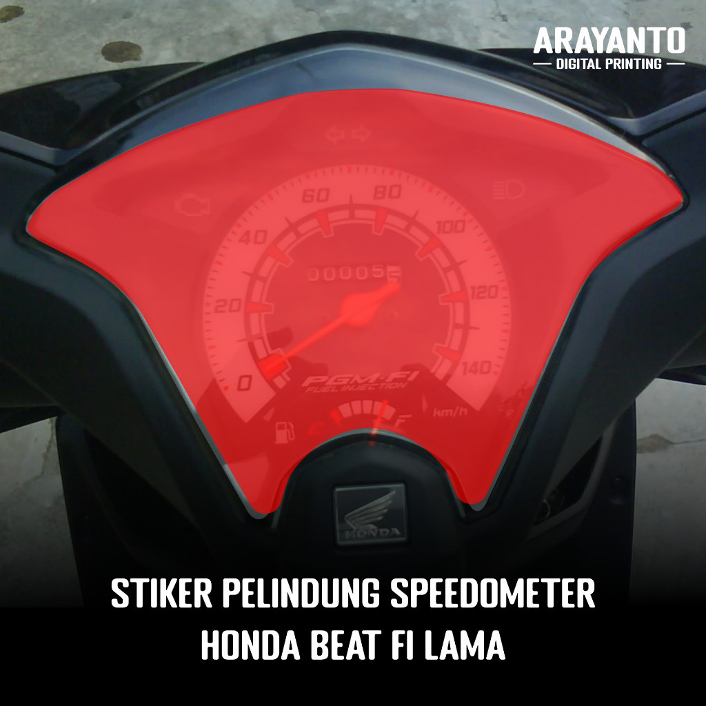 Jual Sticker Pelindung Speedometer Honda Beat FI Old Variasi Transparan