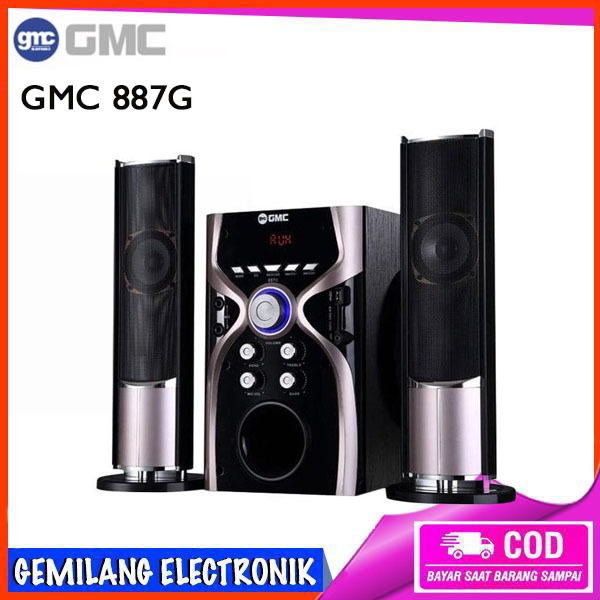 Jual Speaker Aktif GMC 887G Multimedia 2.1 Bluetooth -Karaoke -USB ...