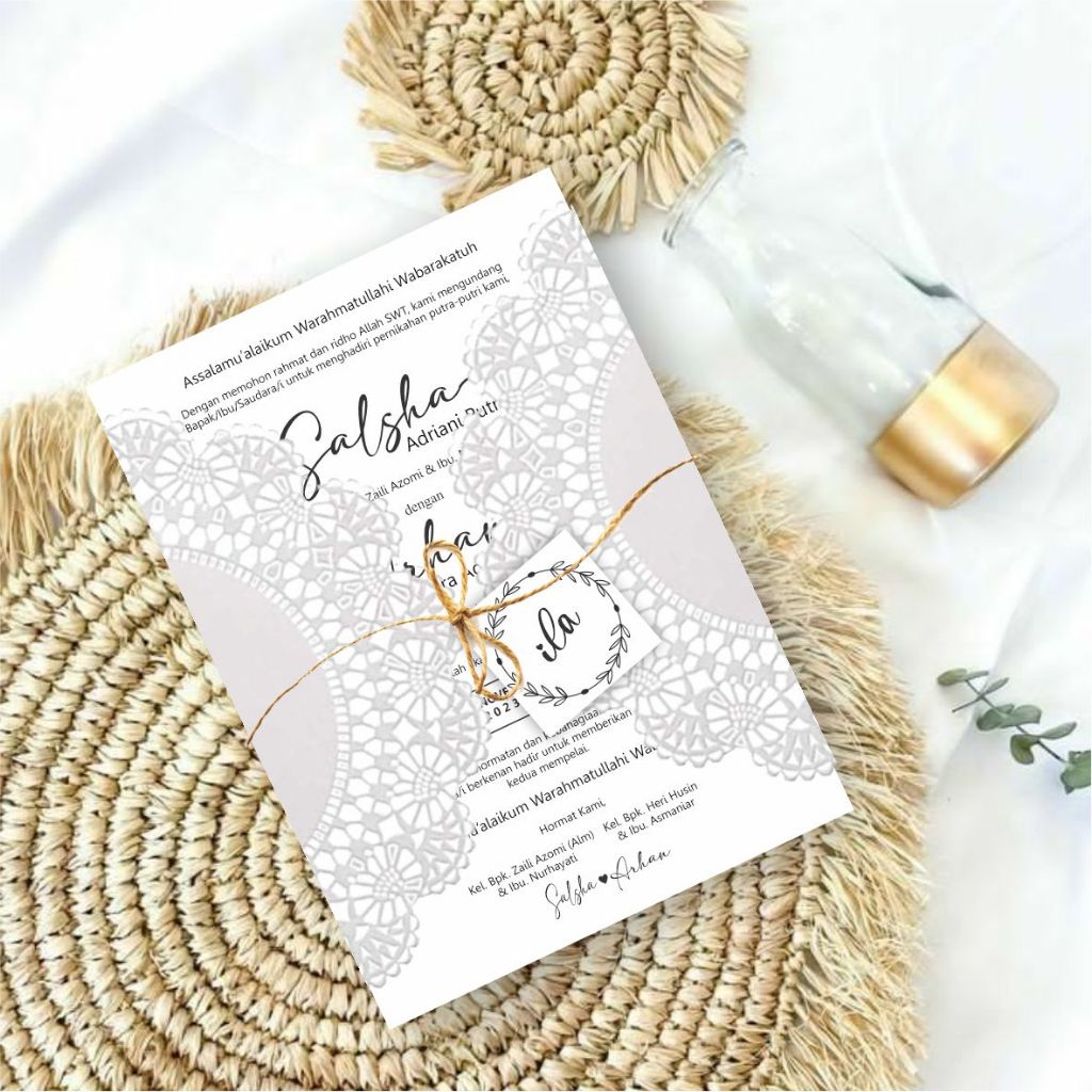 Jual Undangan Pernikahan / Wedding invitation / Undangan aesthetic