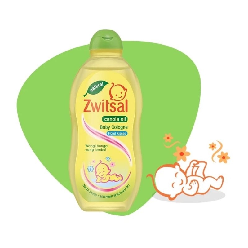 Jual ZWITSAL BABY COLOGNE CANOLA OIL (FLORAL KISSES) Shopee Indonesia