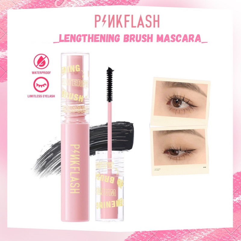 Jual Pinkflash Lightening Waterproof Micro Brush Mascara 