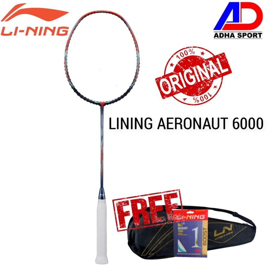 Jual Raket Badminton Lining Aeronaut 6000 Raket Bulutangkis Original ...